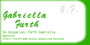 gabriella furth business card